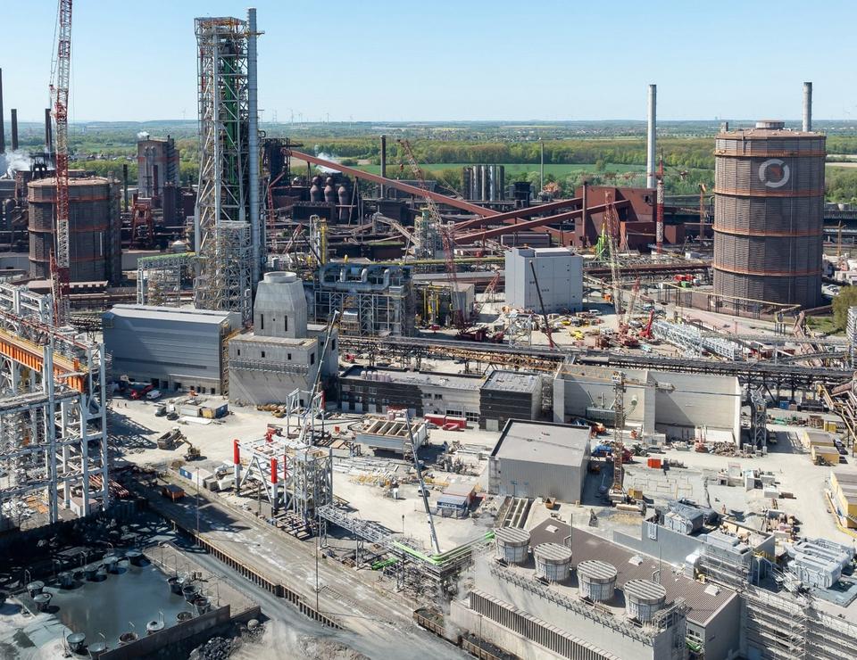 Luftaufnahme der SALCOS® Baustelle in Salzgitter. Luftaufnahme der SALCOS® Baustelle in Salzgitter.